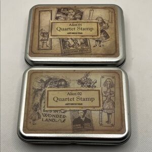 Alice Quartet Stamp Set in tins